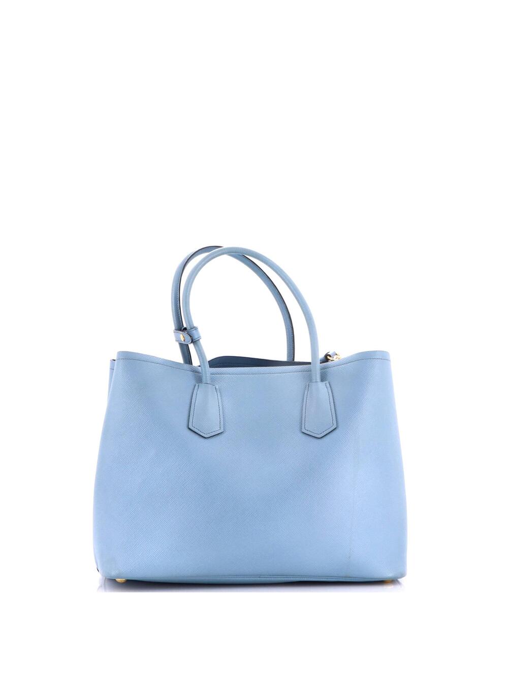 Prada Cuir Double Tote Saffiano Leather #377435P13B - Picture 3 of 9